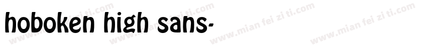 hoboken high sans字体转换